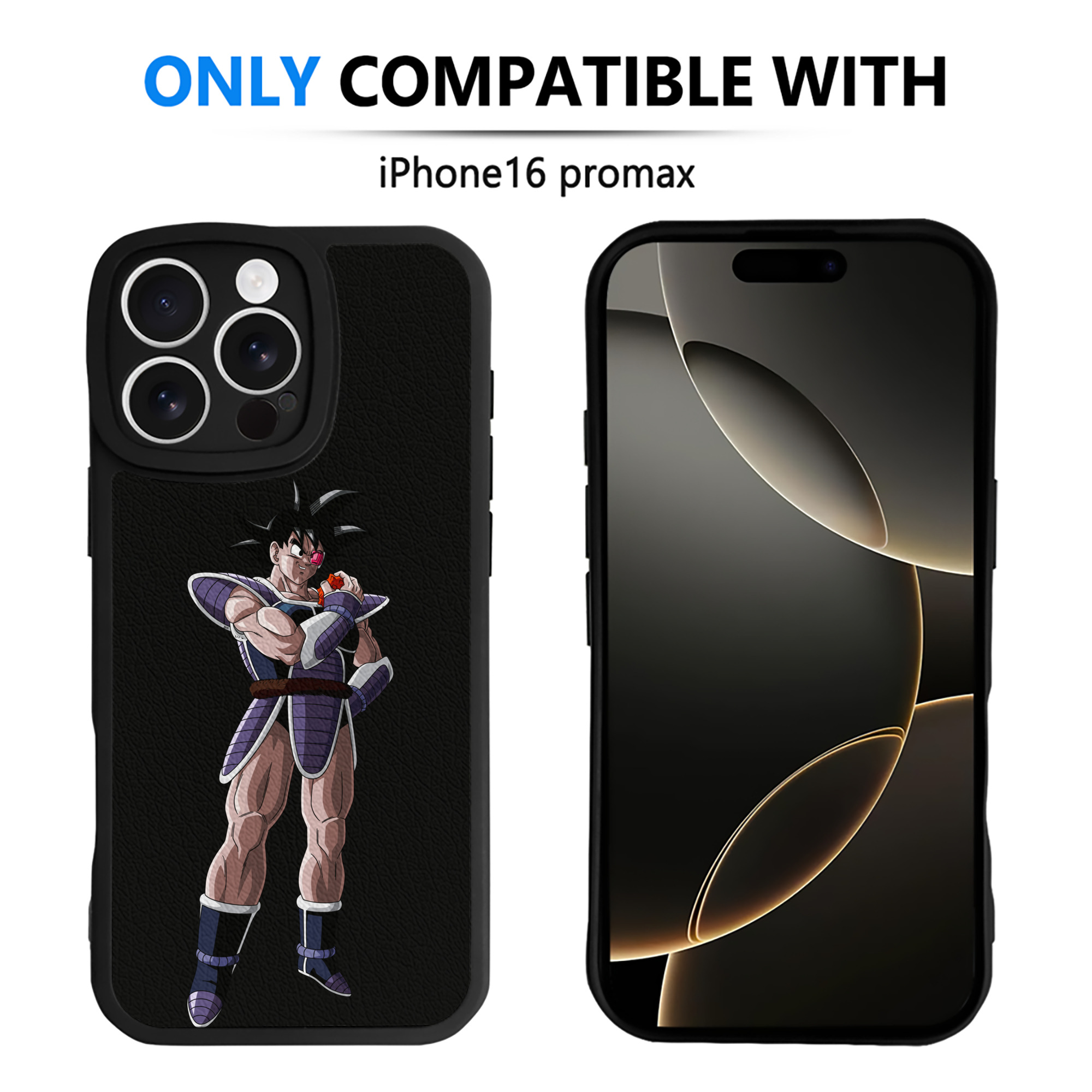 （画像用） ドラゴンボール 孫悟空（そん ごくう）Son Goku カカロット DRAGON BALL Kakarotto 【iPhone 16シリーズ対応】シリコンスマホケース（レザー調） 材質：シリコン